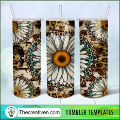 Sun Flower Full Tumbler Wrap Tumbler Wrap – Digital Download