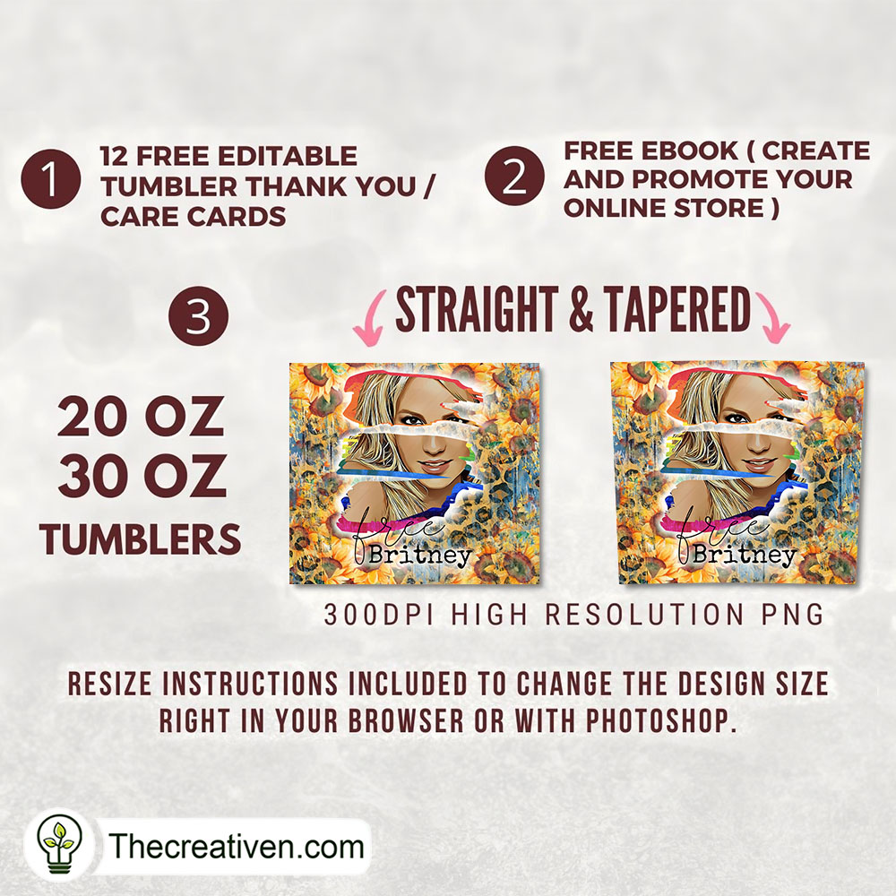 Free Britney Full Tumbler Wrap Tumbler Wrap – Digital Download 2 Free Britney Full Tumbler Wrap Tumbler Wrap – Digital Download - Image 2
