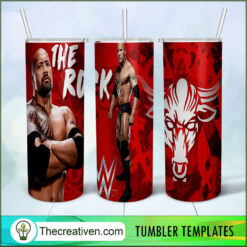The Rock Full Tumbler Wrap Tumbler Wrap – Digital Download