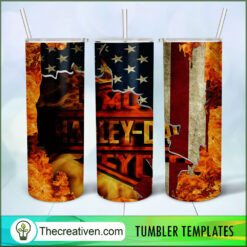 Harley-Davidson Full Tumbler Wrap Tumbler Wrap – Digit Design 81076