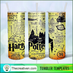 The Creativen 43 Harry Potter Full Tumbler Wrap Tumbler Wrap – Digital Download