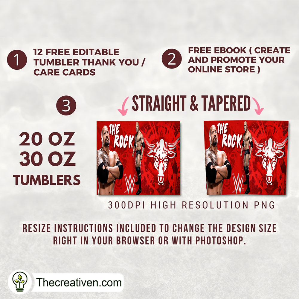 The Rock Full Tumbler Wrap Tumbler Wrap – Digital Download 2 The Rock Full Tumbler Wrap Tumbler Wrap – Digital Download - Image 2