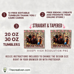 Alternative view of Squad Goals Full Tumbler Wrap Tumbler Wrap – Digital Download