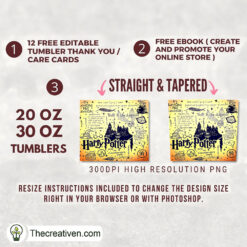 Alternative view of Harry Potter Full Tumbler Wrap Tumbler Wrap – Digital Download
