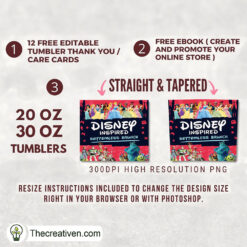 Alternative view of Disney Inspired Bottom Full Tu Tumbler Wrap Download