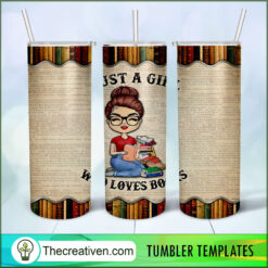 Just A Girl Who Loves Books Fu Tumbler Wrap Download