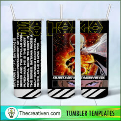 Saitama Full Tumbler Wrap Tumbler Wrap – Digital Download