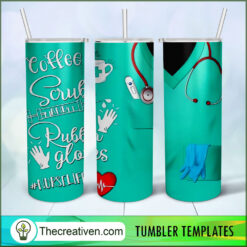 Coffee Scruls And Rubber Glove Tumbler Wrap Download