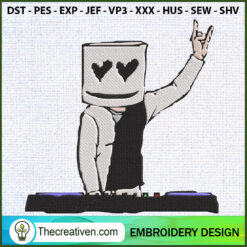 DJ Marshmello Embroidery Designs Embroidery Design – Digital Download