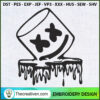 Marshmello Head Flow Embroid Embroidery Design