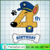 4th Birthday Chase SVG, Police Car Chase SVG, Birthday Kids SVG 2 4th Birthday Chase copy