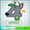 4th Birthday Rocky SVG, Paw Patrol SVG, Birthday Kids SVG 2 4th Birthday Rocky copy