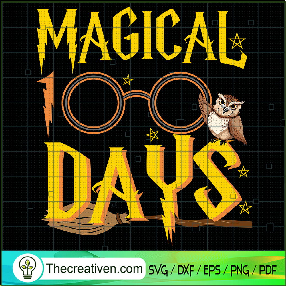 Magical 100 Days SVG, Harry Potter SVG, Happy 100th Days Of School SVG 1 Magical 100 Days SVG, Harry Potter SVG, Happy 100th Days Of School SVG
