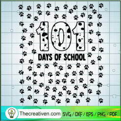 101 Days Of School Dalmatian Dog SVG Cut File for Cricut & Silhouette