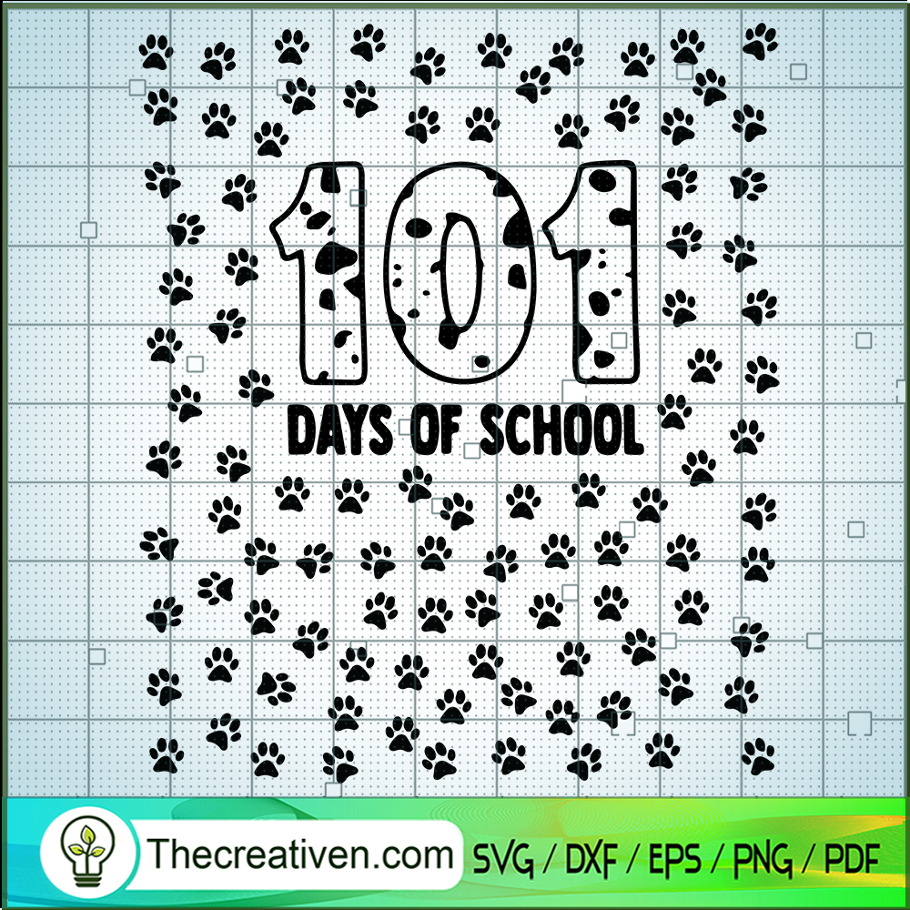 101 Days Of School Dalmatian Dog SVG Cut File for Cricut & Silhouette 1 101 Days Of School Dalmatian Dog SVG Cut File for Cricut & Silhouette