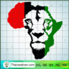 Africa Map With Lion Face SVG, Black History SVG, Africa Map SVG 3 Africa Map with Lion Face copy