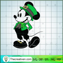 Mickey Happy St.Patrick's Day SVG Cut File for Cricut & Silhouette