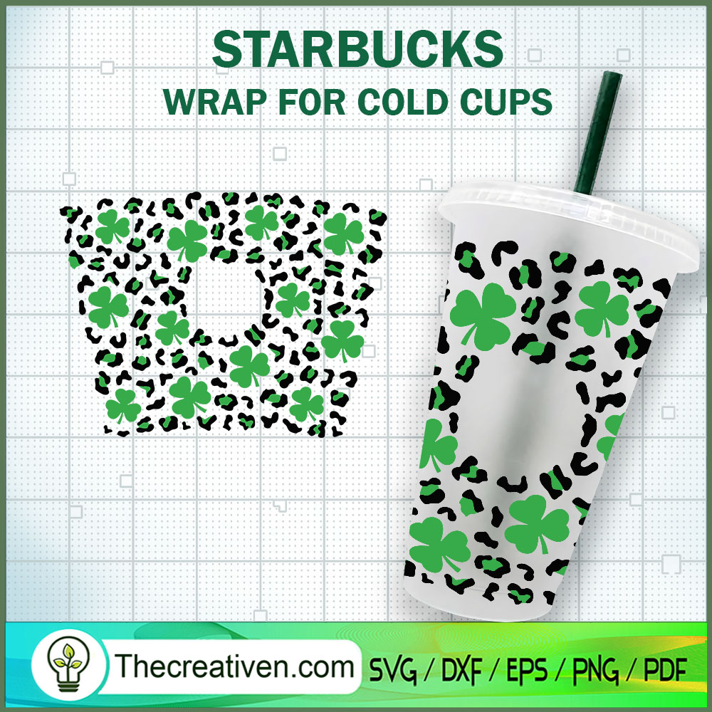 Leopard Starbucks Acrylic Cup SVG Cut File for Cricut & Silhouette 1 Leopard Starbucks Acrylic Cup SVG Cut File for Cricut & Silhouette