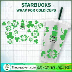 Shamrock Clover Starbucks Co SVG Cut File for Cricut