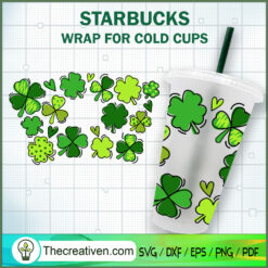 Shamrock Cold Cup SVG Cut File for Cricut & Silhouette