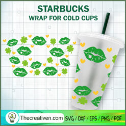 Lips And Clover ST.Patrick's SVG Cut File for Cricut