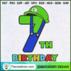 7th Birthday Luigi Bros Embr Embroidery Design 2 2 copy 13
