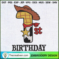 1st Birthday Jessie Embroide Embroidery Design