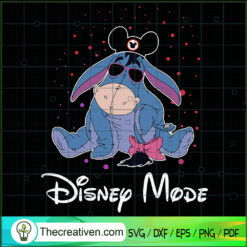 Eeyore Disney Mode SVG, Eeyore Mandala SVG, Walt Disney SVG