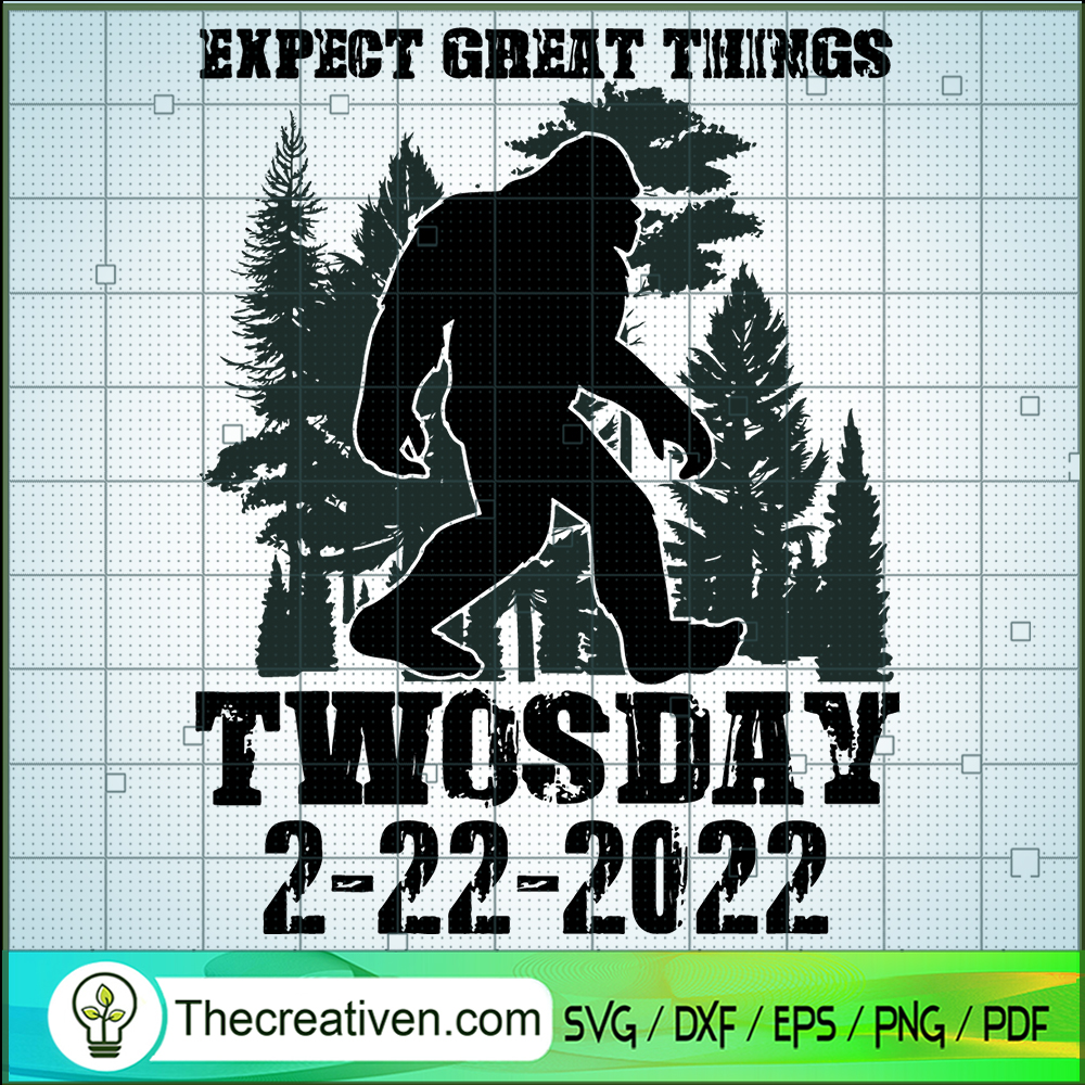 Expect Great Things Twosday SVG Cut File for Cricut 1 Expect Great Things Twosday SVG Cut File for Cricut