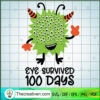 Eye Survived 100 Days SVG, 100th Day Of School SVG, School SVG 2 Eye Survived 100 Days copy