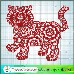 Happy Lunar New Year 2022 SVG, Tiger Year SVG, New Year SVG
