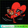 Heart Playing American Footb SVG Cut File for Cricut