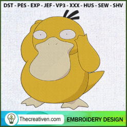 Psyduck Pokemon Embroidery D Embroidery Design