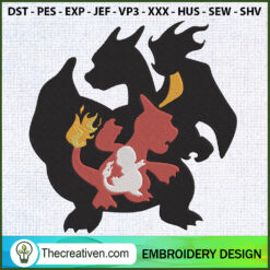 Charmander Evolution Embroid Embroidery Design