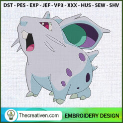 Nidoran Pokemon Embroidery D Embroidery Design