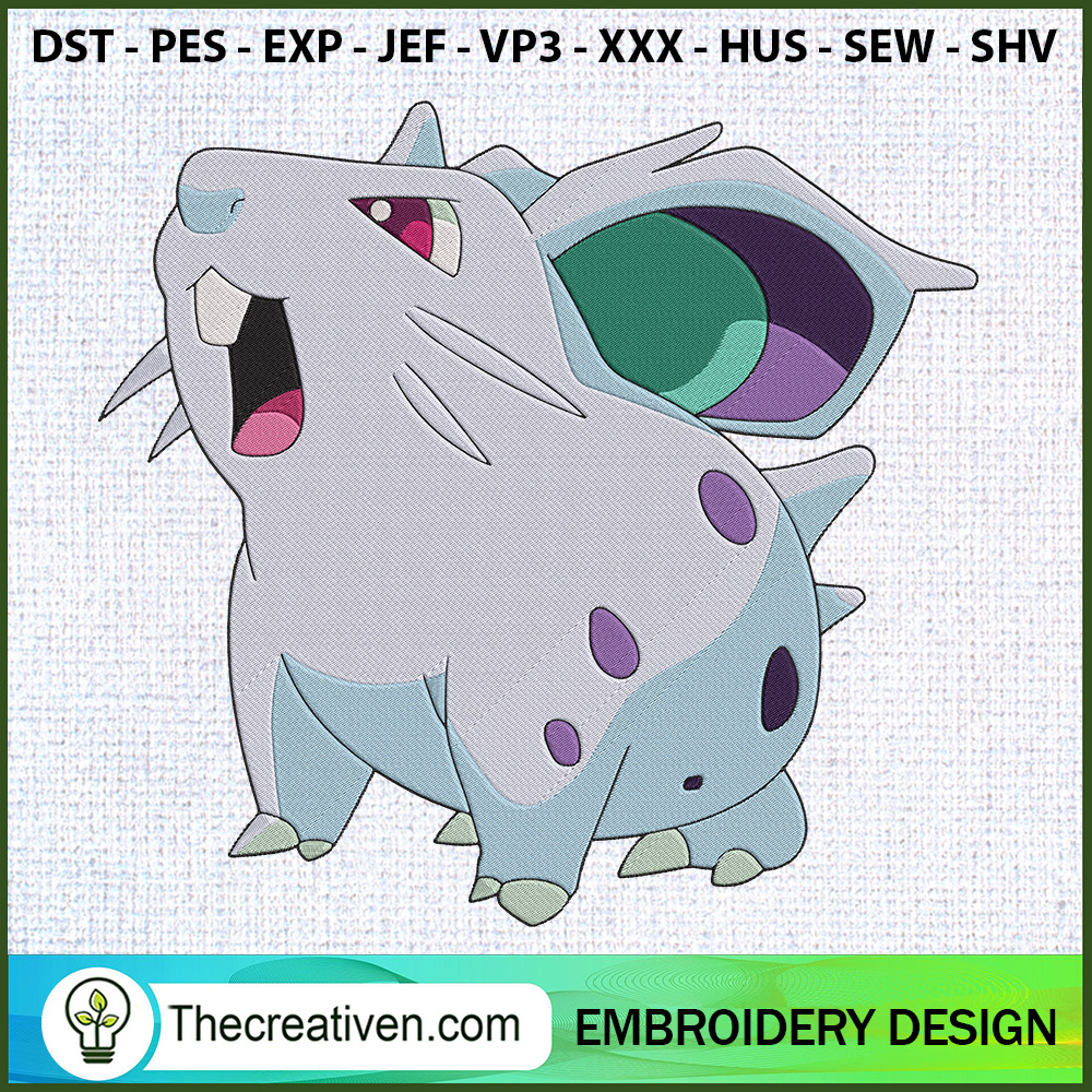 Nidoran Pokemon Embroidery D Embroidery Design 1 Nidoran Pokemon Embroidery D Embroidery Design