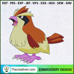 Pidgey Pokemon Embroidery Designs Embroidery Design – Digital Download