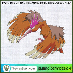 Fearow Pokemon Embroidery Designs Embroidery Design – Digital Download
