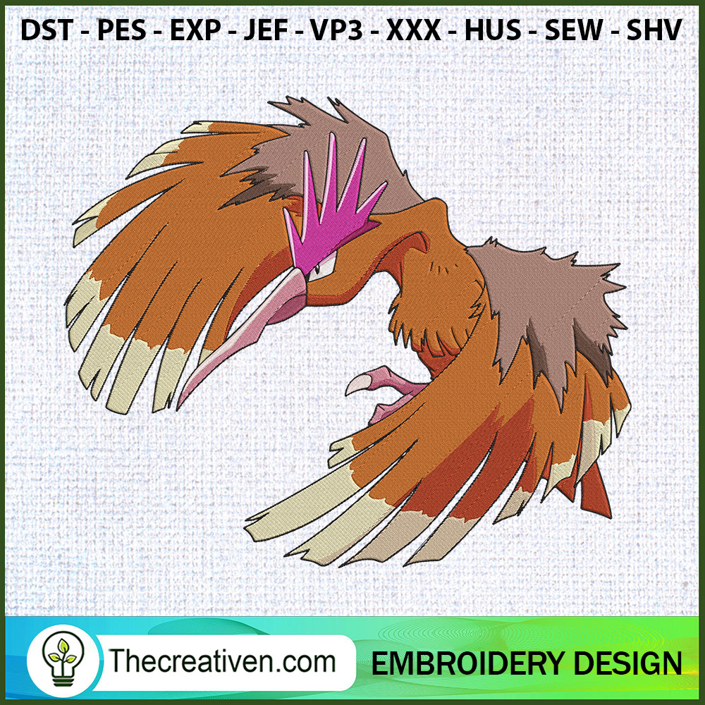 Fearow Pokemon Embroidery Designs Embroidery Design – Digital Download 1 Fearow Pokemon Embroidery Designs Embroidery Design – Digital Download