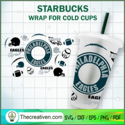 Philadelphia Eagles Starbuck SVG Cut File for Cricut