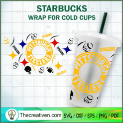 Pittsburgh Steelers Starbuck SVG Cut File for Cricut