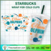 24OZ No Hole Miami Dolphins  SVG Cut File for Cricut