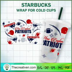 24OZ No Hole New England Pat SVG Cut File for Cricut