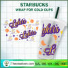 LA Lakers Starbucks Cold Cup SVG Cut File for Cricut & Silhouette