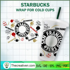 San Francisco 49ers Starbuck SVG Cut File for Cricut