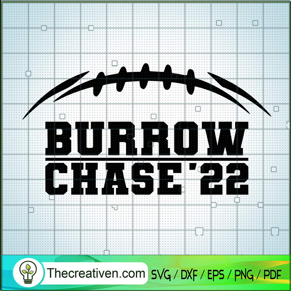 Burrow Chase 22 SVG Cut File for Cricut & Silhouette 1 Burrow Chase 22 SVG Cut File for Cricut & Silhouette