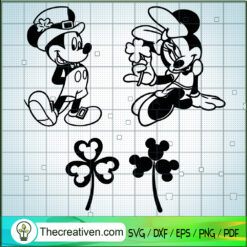 Disney St.Patrick's Day SVG Cut File for Cricut & Silh Design 82337