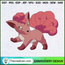 Vulpix Pokemon Embroidery Designs Embroidery Design – Digital Download