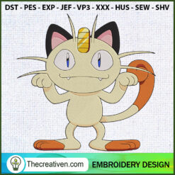 Meowth Pokemon Embroidery Designs Embroidery Design – Digital Download