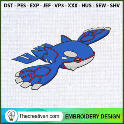 Kyogre Pokemon Embroidery Designs Embroidery Design – Digital Download